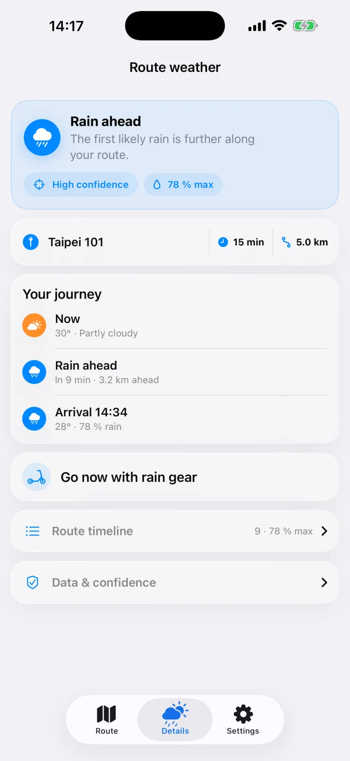 MotionWeather: Read the journey